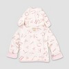 Burt's Bees Baby® Baby Girls' Bee Reversible Organic Cotton Puffer Jacket - Pink - 4 of 4