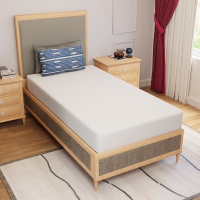 FDW 8 Inch Green Tea Memory Foam Mattress Cooling Gel Infused Mattress,Fiberglass Free/CertiPUR-US Certified/Bed-in-a-Box,White