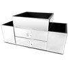 OnDisplay Emma 2 Drawer Tiered Mirrored Glass Makeup/Jewelry Organizer - 3 of 4