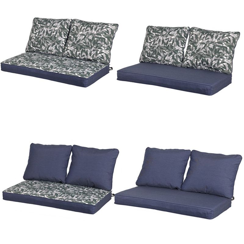 Aoodor Deep Seating Bench Loveseat Cushions Set - Set Of 3, 2 of 7