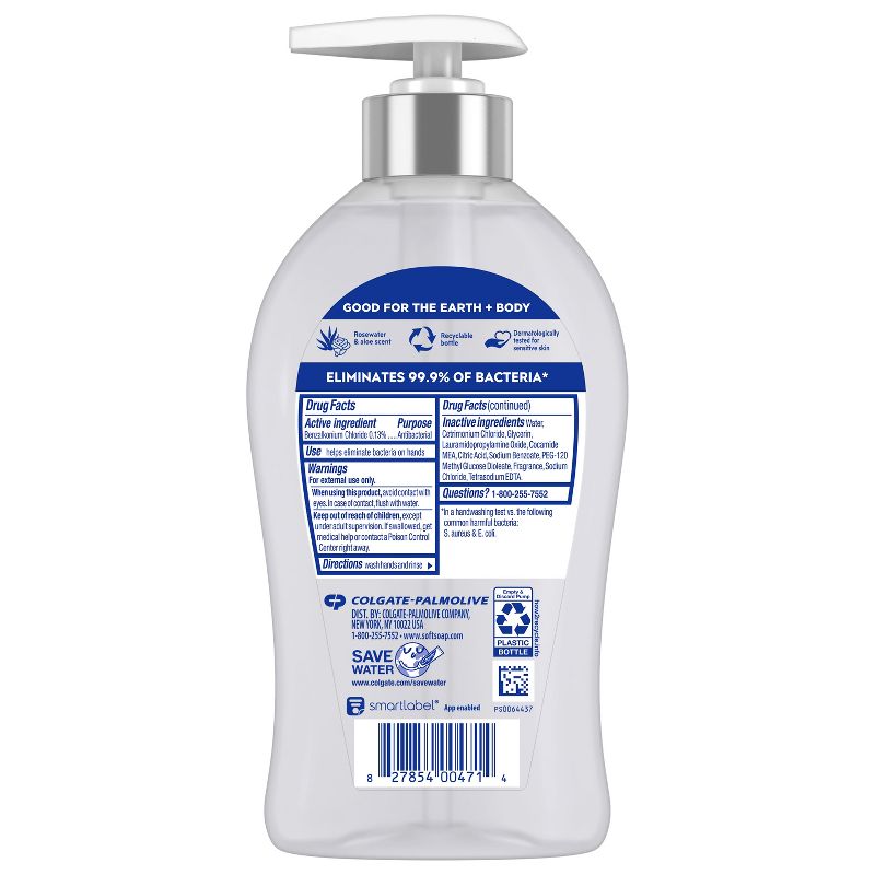 Softsoap Antibacterial + Sensitive Hand Wash - Rose Scent - 11.25 fl oz, 2 of 10