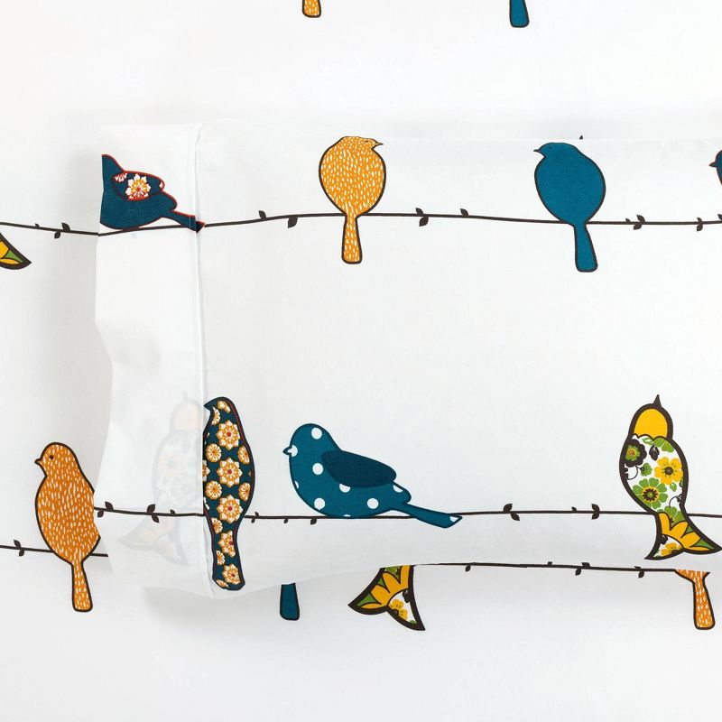 6pc Rowley Birds Patterned Sheet Set - Lush Décor, 5 of 8