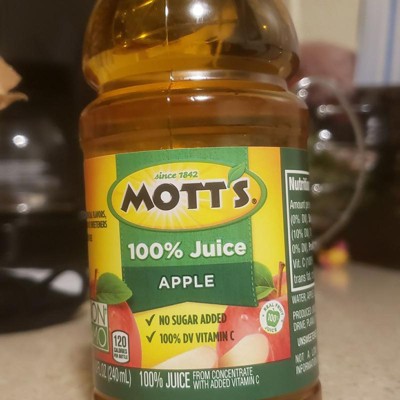 Mott's 100% Original Apple Juice - 6pk/8 Fl Oz Bottles : Target