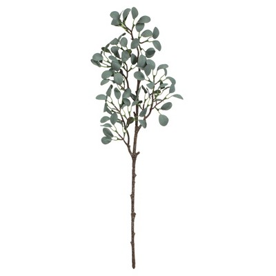 Vickerman 22" Artificial Gray Green Eucalyptus Branch, Set of 3