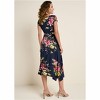 VENUS Womens Floral Printed Dress  -  XL, Navy Multi - 3 of 4