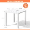 Pellebant Outdoor End Table Aluminum Square Patio Side Table - 2 of 4