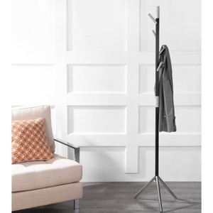 happimess Jackson 70.8" Modern 4-Hook Metal Coat Rack - 1 of 4