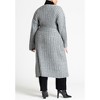 ELOQUII Women's Plus Size Long Belted Cardigan - 3 of 4