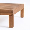2pk Oana Outdoor Acacia Wood Right Arm Loveseat & Coffee Table Set with Cushions Teak/Beige - Christopher Knight Home - 3 of 4