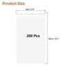 Unique Bargains Resealable Transparent Rip-resistant Vapor-blocking Treat Bags 200 Pcs - 2 of 4