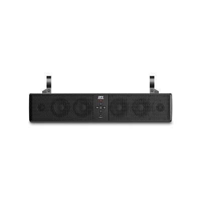 MTX MUD6SPBT Mud Series Universal Weatherproof 6 Speaker ATV Bluetooth Enabled Sound Bar with 3.5mm Aux Input and Output, and Mounting Clamps, Black