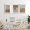 Stupell Industries Tiled Terracotta Walls 3pc Framed Print Under Glass Set, Gray, 17" x 23" - 2 of 4