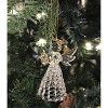 4E's Novelty Glass Angel Ornaments for Christmas Tree (Set of 24) - 2.5" Mini Angels Decor, Clear Spun Glass Angel Ornaments - 2 of 4