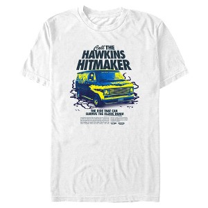 Mens Stranger Things Neon Van Call The Hawkins Hitmaker T Shirt - 1 of 4