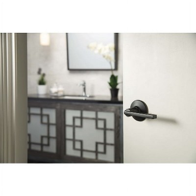 Matte Black Latitude Passage Door Lever
