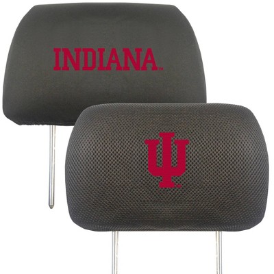 NCAA Indiana Hoosiers University Embroidered Head Rest Cover Set - 2pc