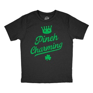 Toddler Pinch Charming T Shirt Funny St. Paddys Day Parade Pinching Joke Tee For Young Kids - Crazy Dog Toddler T Shirt - 1 of 4