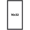 PosterPalooza | Panoramic Linear Black Picture Frame - UV Acrylic, Foam Board Backing, Hanging Hardware - 2 of 4