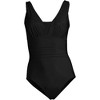 Lands' End Women's SlenderSuit Grecian Tummy Control Chlorine Resistant One Piece Swimsuit - 3 of 4