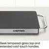 Chefman Electric Warming Tray w/ 23" x 8" Black Tempered Glass Top - Stainless Steel - 3 of 4