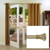 Versailles Lexington Flare Steel Heavy Duty Curtain Rods for Windows Set Antique Brass - image 2 of 4