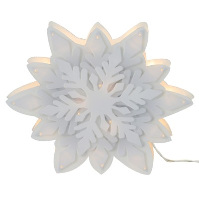 Product Works - Snowflake Window Decoration - 15.74 in.