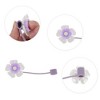 Unique Bargains Flower Straw Cover Cap 4 Pcs - 3 of 4