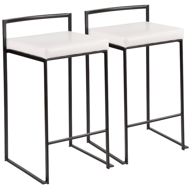 Set of 2 26" Fuji Contemporary Counter Height Barstools - LumiSource, 1 of 15