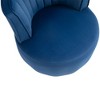 Sapphtopaz 1pc Fluffy Velvet Accent Chair Upholstered Sofa Lounge Chair Wide Upholstered, Living Room Chair 360 Degree Swivel Chair for Living Room - 2 of 4