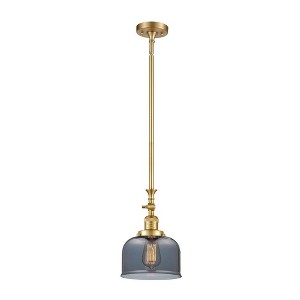 Bell - 1 Light Stem Hung Tiltable Mini Pendant In Industrial Style-14 Inches Tall and 8 Inches Wide - 1 of 1