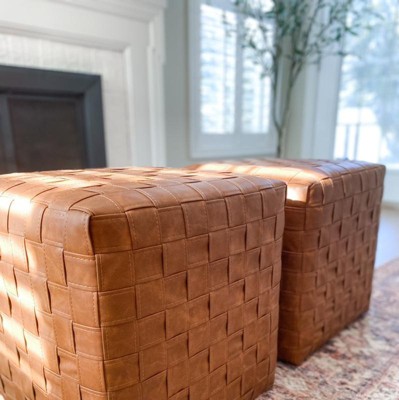 Target leather ottoman online