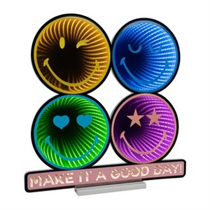 Smiley Good Day Accent Light 24"H Acrylic Plug In Design – By Melrose - 1 of 3