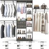 Besiost All-in-one Closet Organizer System with Wood Drawers, Tower Shelving, Hanging Rods - 2 of 4