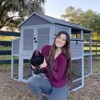 Aivituvin 75.7" Large Chicken House for 6-8 Chickens|Backyard Chicken House-AIR48 - 2 of 4