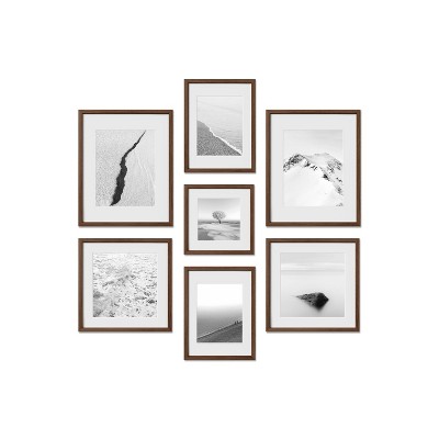 Haus and Hues Leeds Gallery Wall Frame Set with Real Glass and Mat