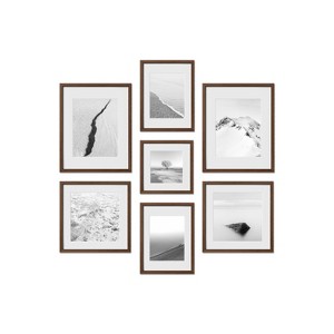 Haus and Hues Leeds Gallery Wall Frame Set with Real Glass and Mat - 1 of 4