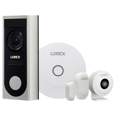Lorex Home Monitoring Kit with 1080p Full HD Video Doorbell with Chime, Motion Sensor, and Door/Window Sensor