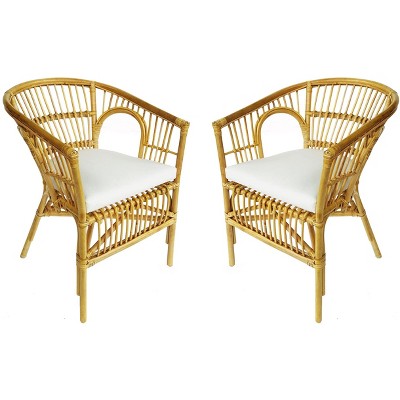 D-Art Collection Rattan Kiko Chair Set 2 Pcs