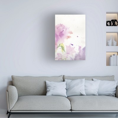 Trademark Fine Art -Sheila Golden 'Garden Pink Impressions' Art Set Part 3