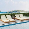 Set of 2 Outdoor Wood Reclining Lounge Chairs with Water-Resistant Cushions, Adjustable Chaise Loungers for Poolside or Backyard-The Pop Home - 2 of 4