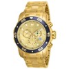Invicta 80068 Men's Pro Diver Gold Tone Dial Gold Plated Steel Chronograph Dive Watch - 2 of 4