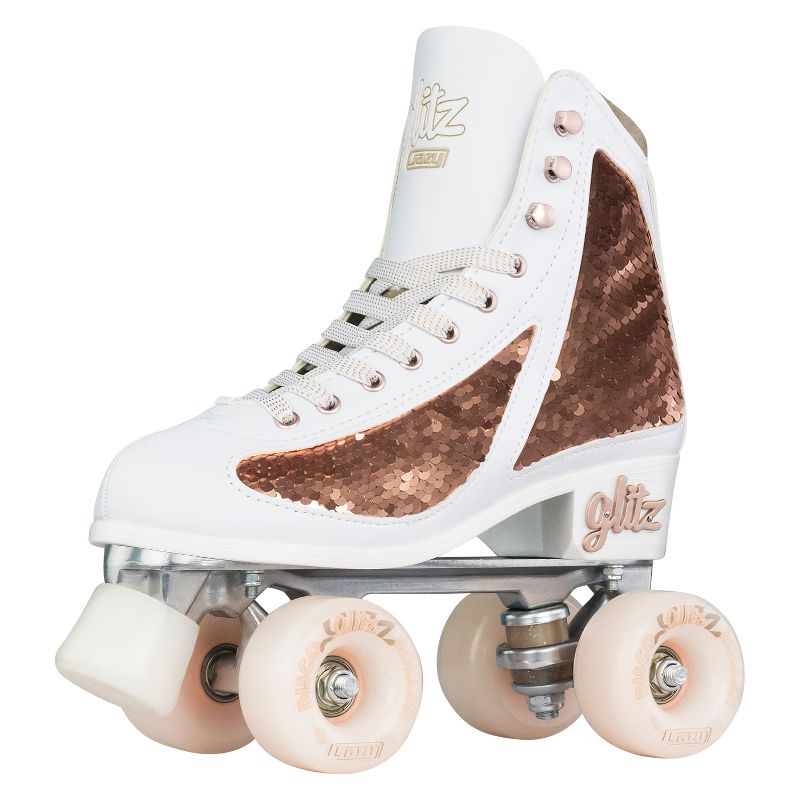 Crazy Skates Glitz Roller Skates For Women And Girls - Dazzling Glitter Sparkle Quad Skates, 1 of 7