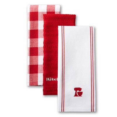 KitchenAid 3-Pack Cotton Plaid Any Occasion Kitchen Towel Set in the  Kitchen Towels department at
