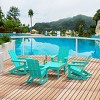 WestinTrends 5-Piece Modern Adirondack Outdoor Rocking Chair with Side Table Set - 2 of 2