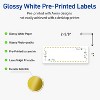 Avery Labels, 1" x 2-5/8", Glossy White, Green Florals w/ Gold Dots, 160ct - 2 of 4