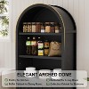 Vipbear 70" Tall Arched Kitchen Pantry, Modern Kitchen Storage Cabinets With Open & Adjustable Shelves,5-Tier Arched Bookcase Arched Bookshelf - 4 of 4