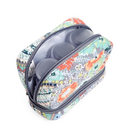 Vera Bradley Women's Recycled Cotton Deluxe Travel Pill Case