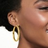 Ross-Simons 18kt Yellow Gold Over Sterling Silver Extra Large Byzantine Hoop Earrings - 2 of 4