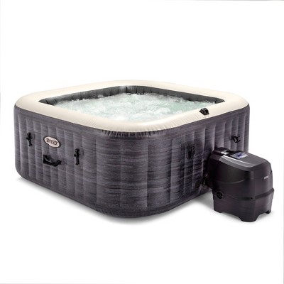Intex PureSpa Plus Square Inflatable Hot Tub with LED Light