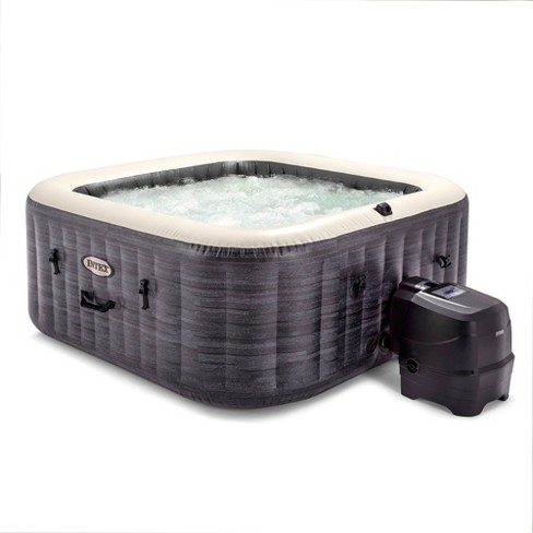 Intex PureSpa Plus Portable Inflatable Square Hot Tub Spa with 190 Bubble Jets and Built In Heater Pump - image 1 of 4